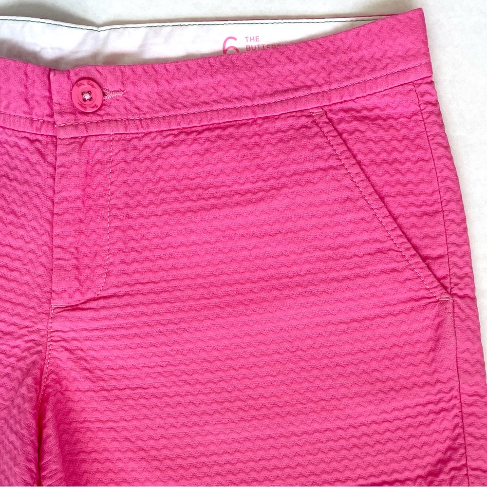 💕 Lilly Pulitzer 5” Jacquard Buttercup Scallop Hem Shorts in Aura Pink 💕 - Picture 6 of 15